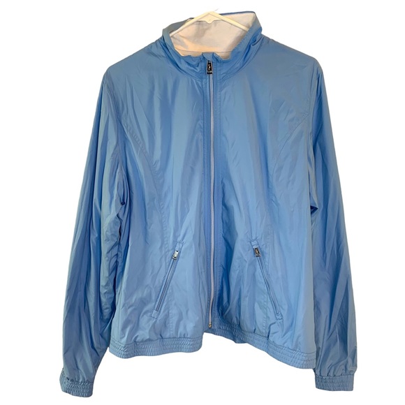 Lauren Ralph Lauren Jackets & Blazers - Lauren Active Ralph Lauren Blue Full Zip Windbreaker Jacket Women’s Size XL